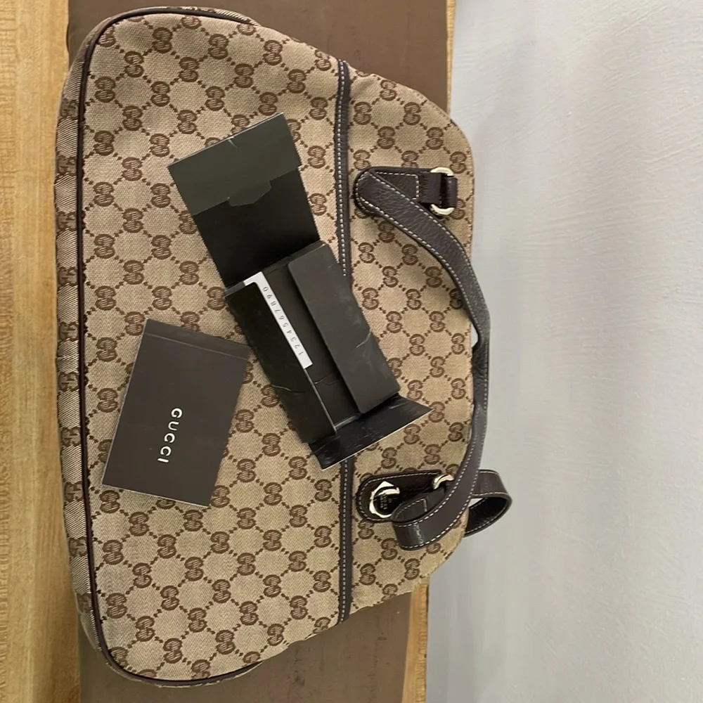 Vintage Gucci Monogram Handbag - Picture 13 of 16